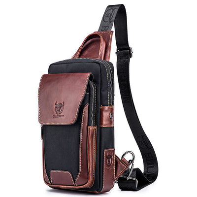 Bolsa Mensajera de Cuero Genuino para Hombre - Estilo Casual con Bandolera Única - Image 5