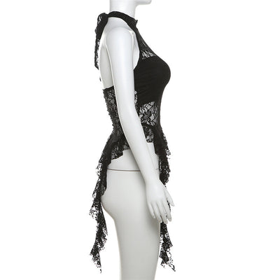 Chaleco Cuello Halter Pure Desire con Bordes Irregulares - Image 17