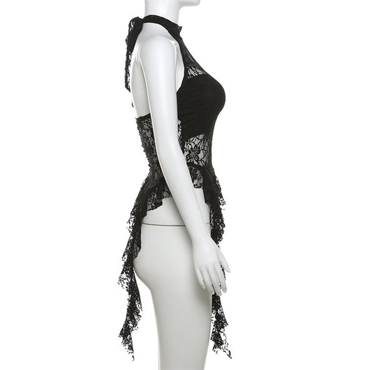 Chaleco Cuello Halter Pure Desire con Bordes Irregulares - Image 17