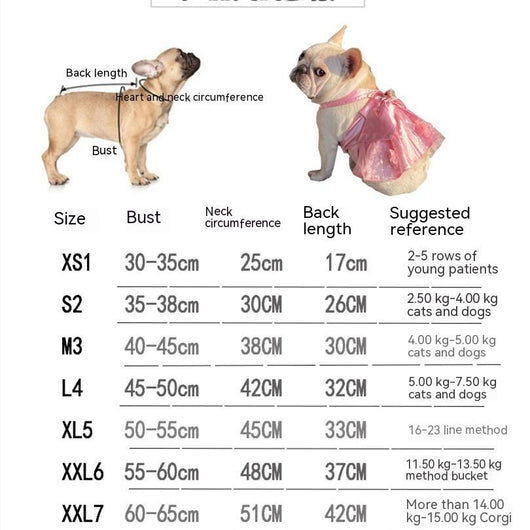 Falda Mesh para Mascotas con Diseño de Perros, Gatos y Moño de Perlas - Image 6