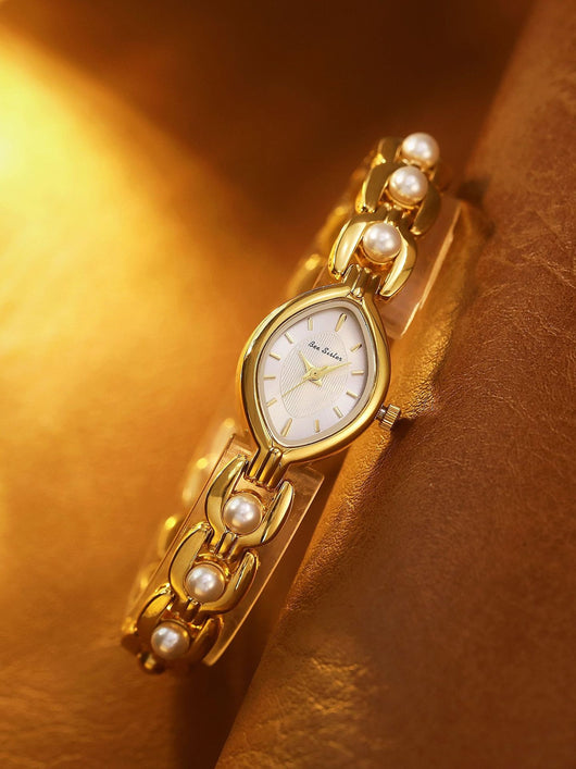 Reloj Elegante para Mujer con Perlas Simuladas - Diseño Lujo Clásico - Image 18