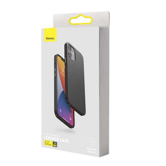 Funda de Cuero Magnética para iPhone 12 Mini Negro - Image 10