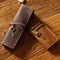 Estuche Organizador de Cuero Vintage con Cierre Enrollable
