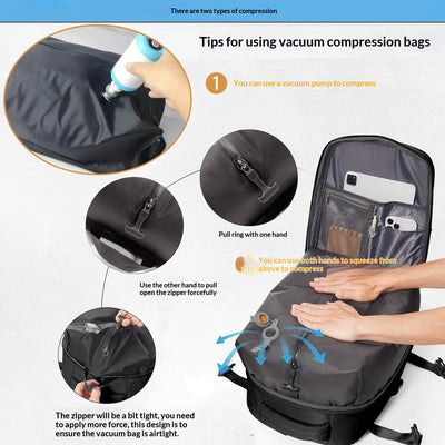 Mochila Laptop Impermeable para Viajes con Compartimento Seco-Húmedo - Image 3