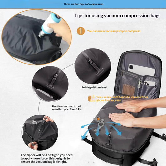 Mochila Laptop Impermeable para Viajes con Compartimento Seco-Húmedo - Image 3