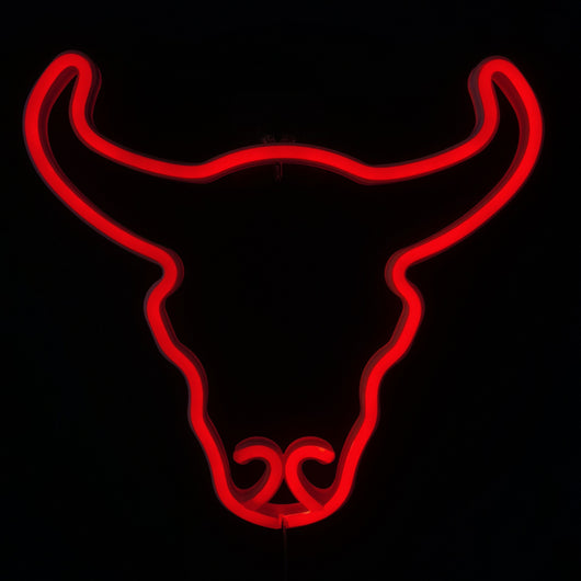 Lámpara Nocturna Decorativa Cabeza de Vaca Romántica para Bar - Image 5