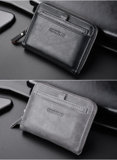 Billetera Retro Multiusos de Cuero PU Impermeable con Monedero y Clip - Image 6