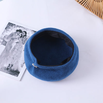 Boina Vintage Británica de Lana para Mujer - Cálida y Versátil - Image 13