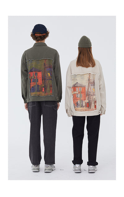 Chaqueta Suelta con Parches Retro - Image 10