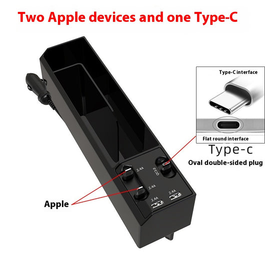 Organizador de Auto con Cargador Dual USB y Almacenamiento Inteligente - Image 8