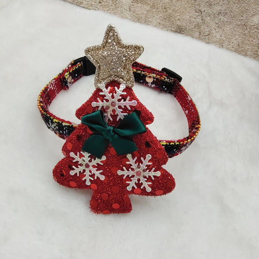 Collar de Lona para Mascota con Copo de Nieve Navideño - Image 6