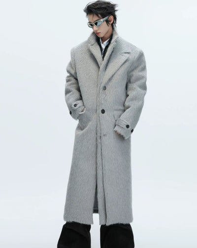 Abrigo Trench de Alpaca y Lana Sintética - Elegancia Minimalista - Image 7