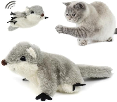Juguete Interactivo para Gatos con Ardilla Saltarina y Sonido Realista - Image 3
