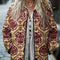 Chaqueta Acolchada de Algodón para Mujer con Estampado Floral Digital