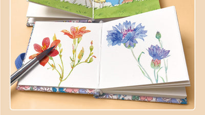 Cuaderno de Viaje Portátil para Acuarela con Diseño de Pájaro Feile - Image 36