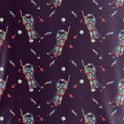 Outer Bounds | Camisa Polo Masculina Astronauta Retrô de Golfe
