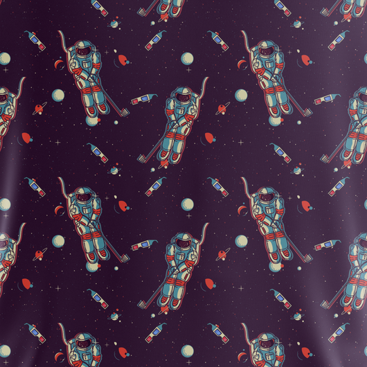 Outer Bounds | Camisa Polo Masculina Astronauta Retrô de Golfe