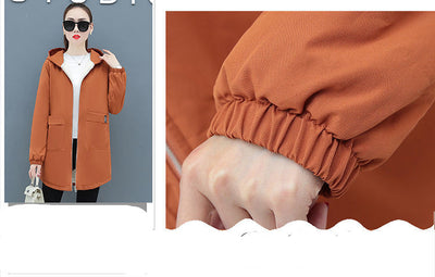 Sudadera Suelta con Capucha de Largo Medio - Image 9