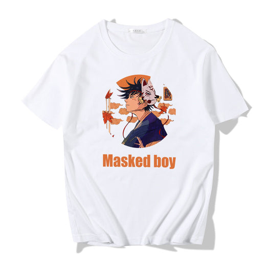 Playera Suelta Estampada Cuello Redondo Manga Corta para Hombre - Image 15