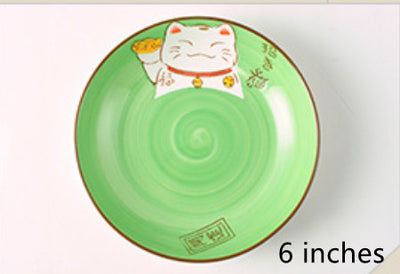 Tazón de Cerámica Gato de la Suerte Estilo Japonés - Image 35