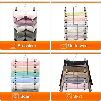 Organizador Invisible de Pantalones y Faldas - Perchero Multicapa Acero Inoxidable - Image 13