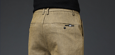 Pantalones Casuales Slim Straight para Hombre - Otoño e Invierno - Image 7