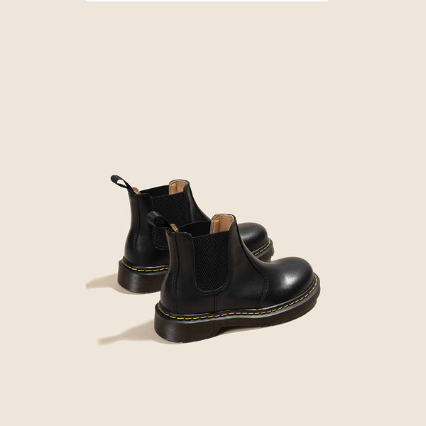 Botas Infantiles Estilo Británico Vintage - Cuero y Cachemira Martin