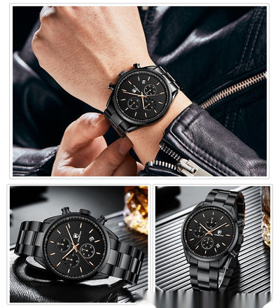 Reloj de Cuarzo Multifuncional Impermeable para Hombre - Estilo Ejecutivo - Image 15