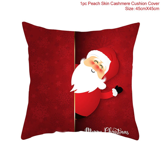 Funda de Almohada Navideña de Lino para Sofá - Image 23
