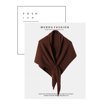 Pañoleta Triangular de Lana Pura para Otoño e Invierno - Image 15