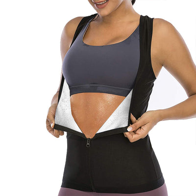 Traje Sauna Deportivo para Mujer con Cierre y Faja Reductora - Image 16
