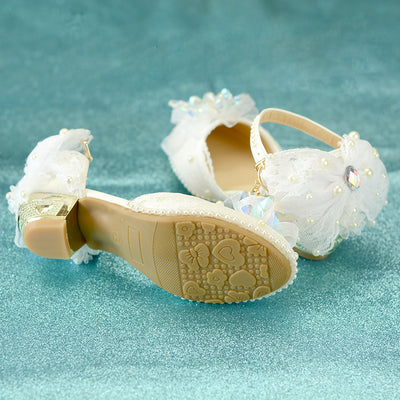 Zapatos de Cuero Elegantes con Cristales para Niñas - Tacón Alto Verano - Image 6