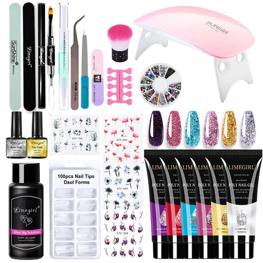 Set Completo de Manicura Profesional con Pegamento Extendido y Herramientas - Image 8