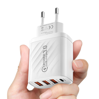Cargador Multiuerto PD 3USB con Regulación UK - Image 3