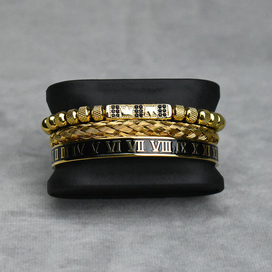 Pulsera Tejida con Cuentas de Piña y Cristales Micropavé - Image 6