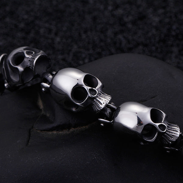 Pulsera de Calavera Tridimensional