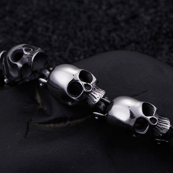 Pulsera de Calavera Tridimensional