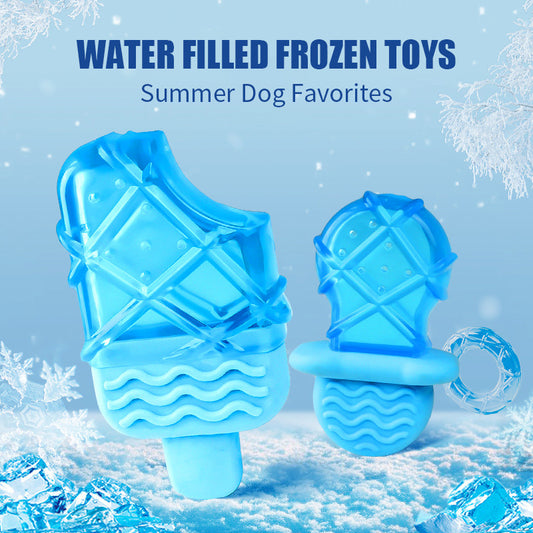 Paletas Refrescantes para Perros - Juego de Juguetes Masticables con Gel Refrigerante