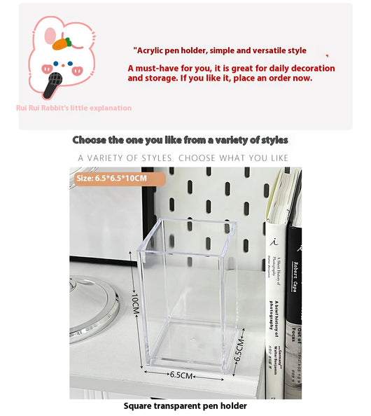 Organizador Acrílico Transparente para Escritorio - Soporte Multifuncional para Oficina y Maquillaje - Image 11