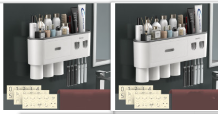 Portacepillos de Pared Premium con Vaso Enjuague Integrado - Image 13