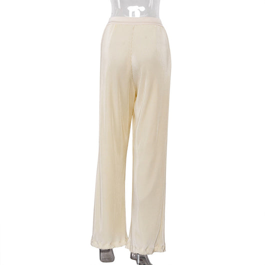 Pantalones Plisados Sueltos Estilo Retro Europeo Americano para Mujer - Image 43