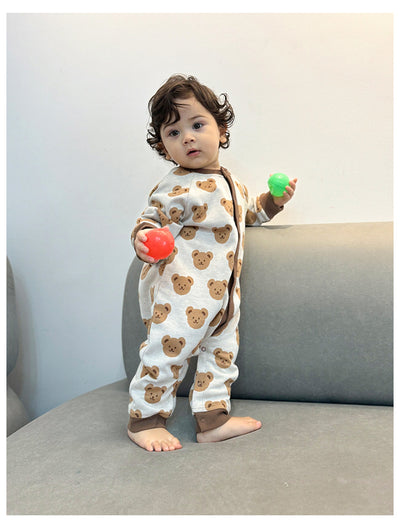 Mameluco Tejido de Otoño para Bebé con Diseño de Osito - Image 22
