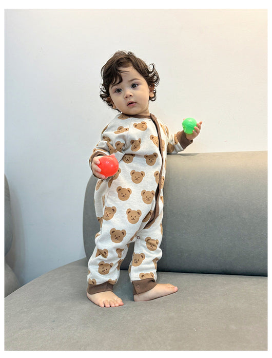 Mameluco Tejido de Otoño para Bebé con Diseño de Osito - Image 22