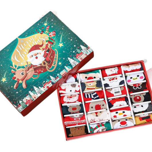 Calcetines Navideños Sorpresa en Caja - Decoraciones Temáticas Miniatura - Image 11
