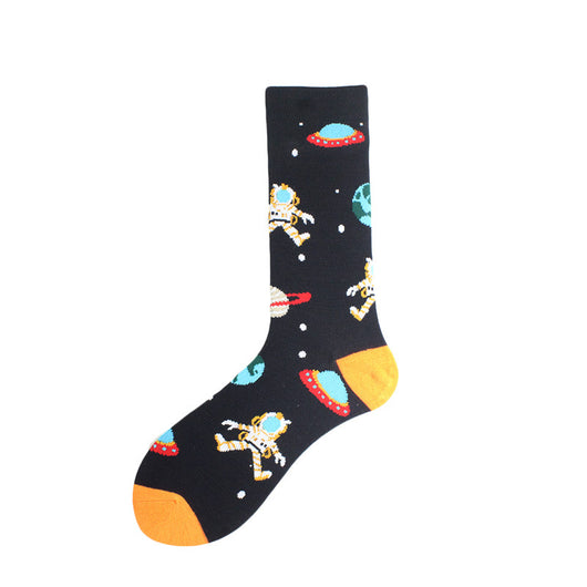 Calcetines de Algodón Estilo Universo Alien para Hombre - Image 18