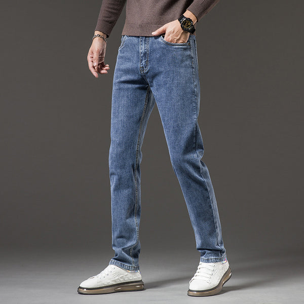 Pantalones Casuales Slim Stretch de Corte Recto para Hombre - Image 4