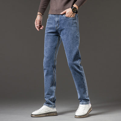 Pantalones Casuales Slim Stretch de Corte Recto para Hombre - Image 4