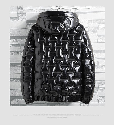 Chamarra de Invierno para Hombre con Capucha y Acabado Brillante - Image 10
