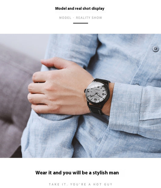 Reloj Mecánico Automático Retro Cuero Genuino Estilo Ejecutivo - Image 27