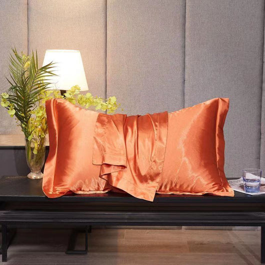 Funda de Almohada en Seda de Hielo Simple para el Hogar - Image 31